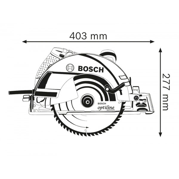 Ручна дискова пилка Bosch GKS 235 Turbo (06015A2001)