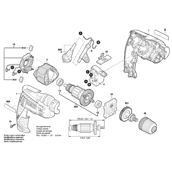 Дриль безударний Bosch Professional GBM 6 RE 0601472600