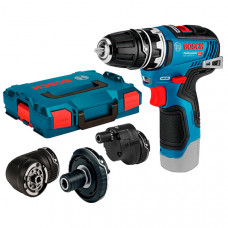 Безщітковий акумуляторний дриль-шурупокрут Bosch Professional GSR 12V-35 FC в L-Boxx 102 із 4 адаптерами, без акб та з/п 06019H3003