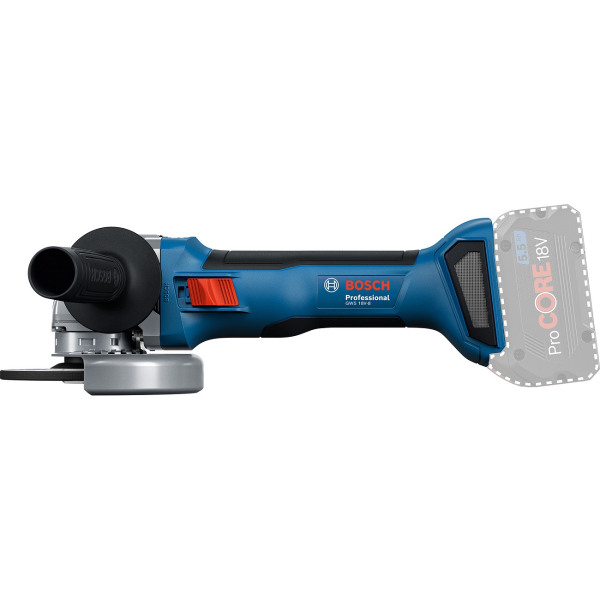 Акумуляторна безщіткова кутова шліфувальна машина Bosch GWS 18V-8 (06019N9021) валіза (Standard - 1 аку 4Ah та ЗП)