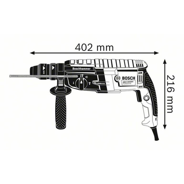 Перфоратор Bosch Professional GBH 2-28 F в чемодані з ШЗП 0611267600