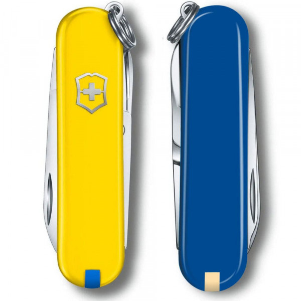 Складаний ніж Victorinox CLASSIC SD UKRAINE синьо-жовтий 0.6223.8G.2