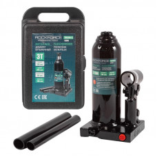 Домкрат пляшковий 3т (180-345мм) з клапаном ROCKFORCE RF-T90304-S