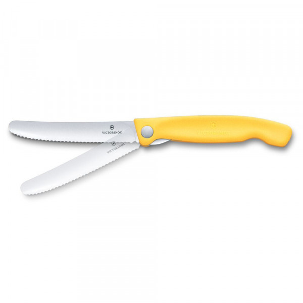 Складаний ніж для пікніка Victorinox Swiss Classic 11см хвил жовт 6.7838.FC1