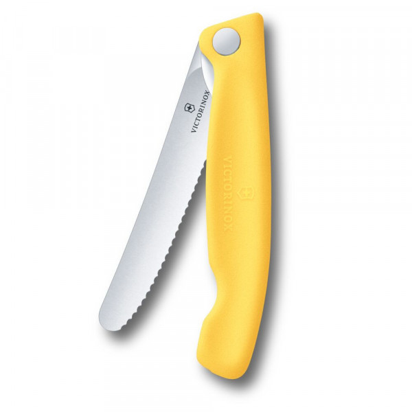 Складаний ніж для пікніка Victorinox Swiss Classic 11см хвил жовт 6.7838.FC1