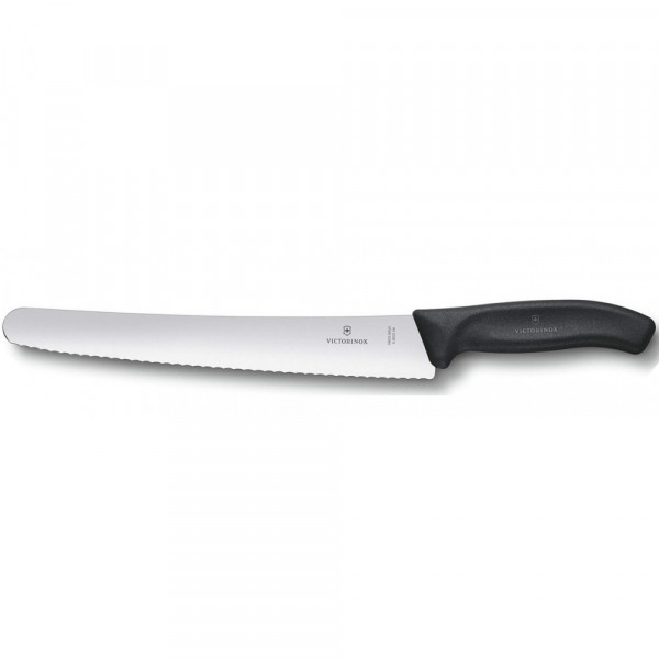 Ніж кондитерський Victorinox Swiss Classic 26см хвил чорн 6.8633.26B