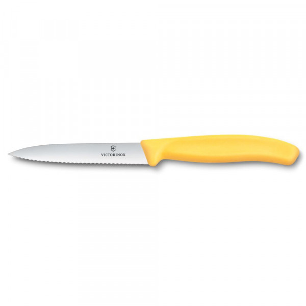 Ніж для овочів Victorinox Swiss Classic 10см хвил жовт 6.7738.C1