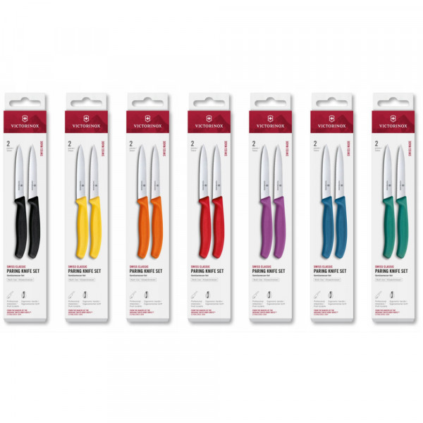 Набір ножів для чищення овочів Victorinox Swiss Classic 2 ножа чорн 6.7793.2
