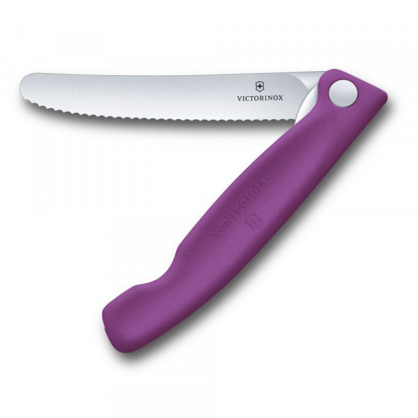 Складаний ніж для пікніка Victorinox Swiss Classic 11см хвил фіол 6.7835.FC1