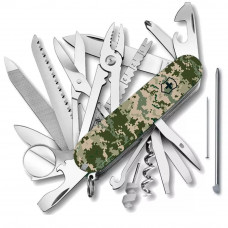 Складаний ніж 91 мм Victorinox SWISSCHAMP ARMY 8 шарів 33 функції матовий Піксель (1.6795.3.W3940p)