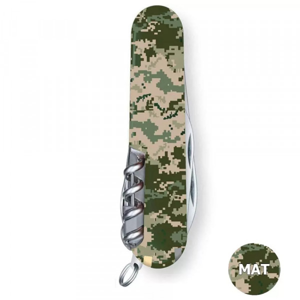 Складаний ніж 91 мм Victorinox SWISSCHAMP ARMY 8 шарів 33 функції матовий Піксель (1.6795.3.W3940p)