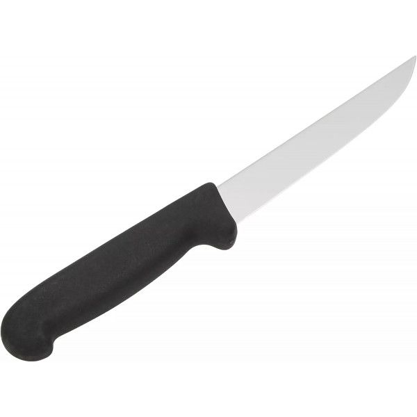 Ніж кухонний обробний 15 см Victorinox Fibrox Carving з прямим лезом і гладкою кромкою Чорний (5.2803.15) Ніж кухонний обробний 15 см Victorinox Fibrox Carving з прямим лезом і гладкою кромкою Чорний (5.2803.15)