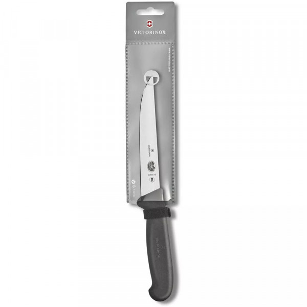 Ніж кухонний обробний 15 см Victorinox Fibrox Carving з прямим лезом і гладкою кромкою Чорний (5.2803.15) Ніж кухонний обробний 15 см Victorinox Fibrox Carving з прямим лезом і гладкою кромкою Чорний (5.2803.15)