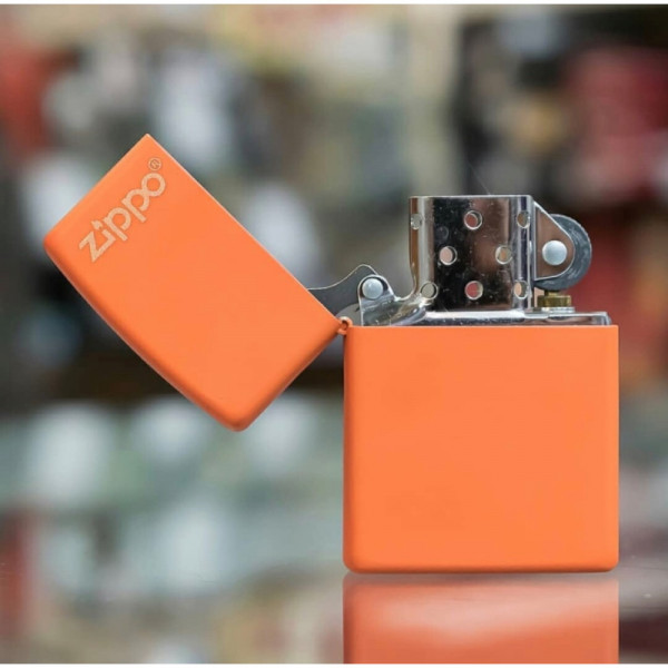 Запальничка Zippo (Зіппо) ORANGE MATTE w/ZIPPO LOGO 231ZL Запальничка Zippo (Зіппо) ORANGE MATTE w/ZIPPO LOGO 231ZL