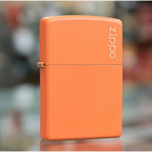Запальничка Zippo (Зіппо) ORANGE MATTE w/ZIPPO LOGO 231ZL Запальничка Zippo (Зіппо) ORANGE MATTE w/ZIPPO LOGO 231ZL