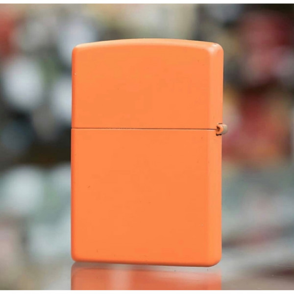 Запальничка Zippo (Зіппо) ORANGE MATTE w/ZIPPO LOGO 231ZL Запальничка Zippo (Зіппо) ORANGE MATTE w/ZIPPO LOGO 231ZL