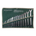 Набір ключів комбінованих дюймових 16пр. (1/4,5/16,3/8,7/16,1/2,9/16,5/8,11/16,3/4,13/16,7/8,15/16,1,1-1/16,1-1/8,1-1/4) ROCKFORCE RF-5161S