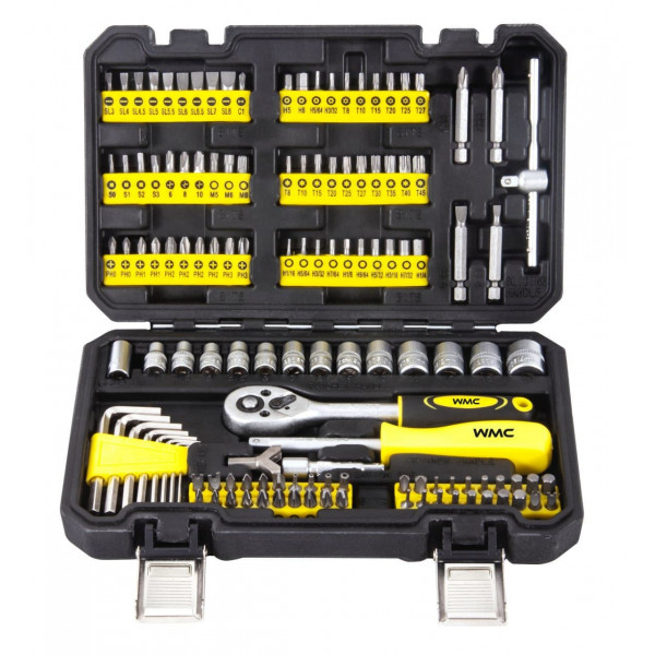 Набір інструментів 130 предметів 1/4" WMC TOOLS 20130