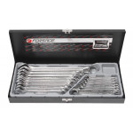 Набір ключів комбінованих 16пр. (6-19, 17,22, 24мм) в металевому кейсі Forsage F-5161