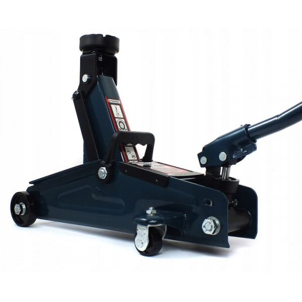 Домкрат підкатний 2т (h min 140мм, h max 340мм) з ручкою, що обертається 180°