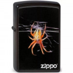 Запальничка бензинова Zippo  Yellow Spider чорна, павук (218.439)