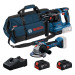 PRO Набір з 2 інструментів BOSCH 18 V: GWS + GBH + 2x GBA 18V 4.0Ah + GAL + сумка(0615V0003C)