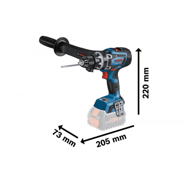 Акумуляторний дриль-шурупокрут BOSCH GSR 18V-150 C SOLO без АК і ЗП(06019J5001)