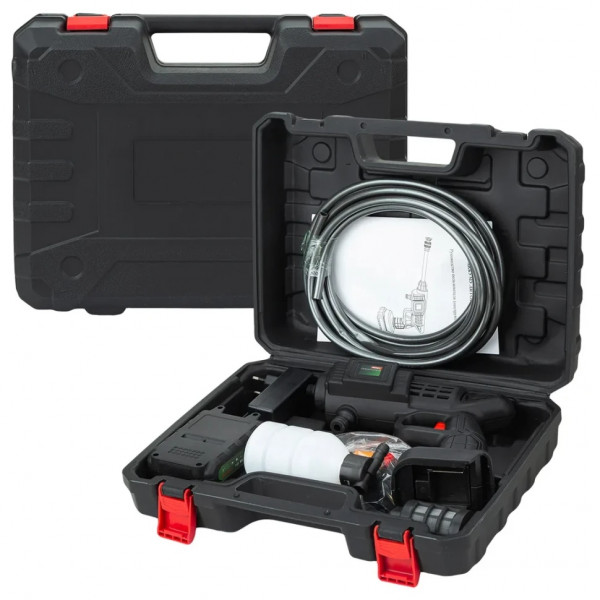 Мийка високого тиску акумуляторна 20В, 2.8л/мин, 15 бар Rockforce RF-PG001