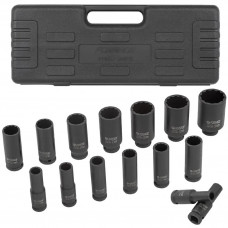 Набір головок ударних глибоких 15пр. 1/2" (12-гранні) Forsage F-4166D-9MPB