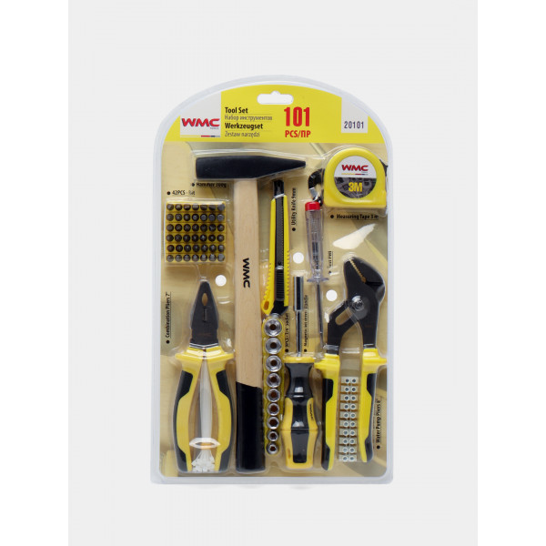 Набір інструментів 101 предметів 1/4" (6гр.) WMC TOOLS WT-20101