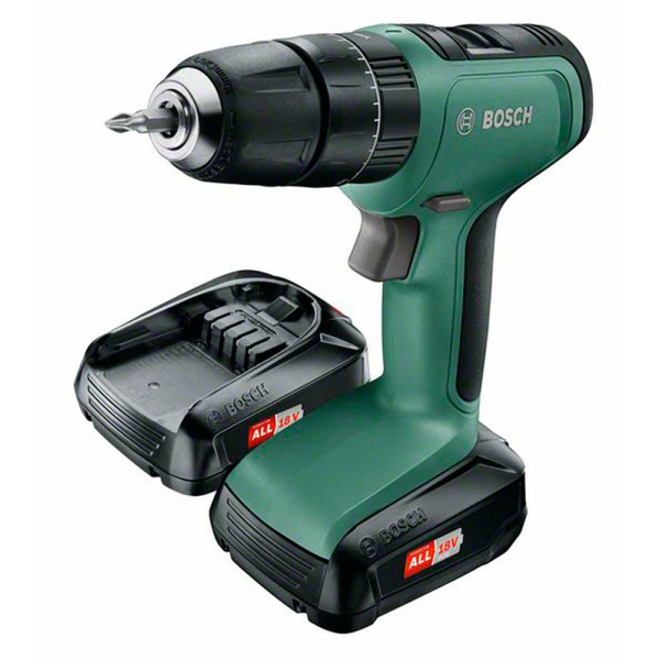Дриль ударний Bosch UniversalImpact 18 в чемодані з 2 акб PBA 18V 1,5Ah W-A та з/п AL 1810 CV 06039C8101