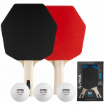 Набір для настільного тенісу Stiga Sonic V2 Cybershape 2 Bats 3 Balls (1210-1206-35) (931946)