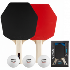 Набір для настільного тенісу Stiga Sonic V2 Cybershape 2 Bats 3 Balls (1210-1206-35) (931946)