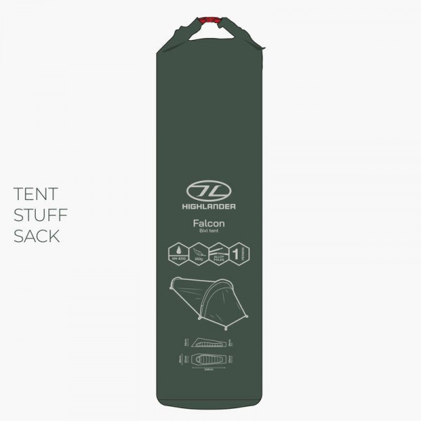Намет одномісний Highlander Falcon Bivi Tent Pine Green (TEN165-PG) (931680)