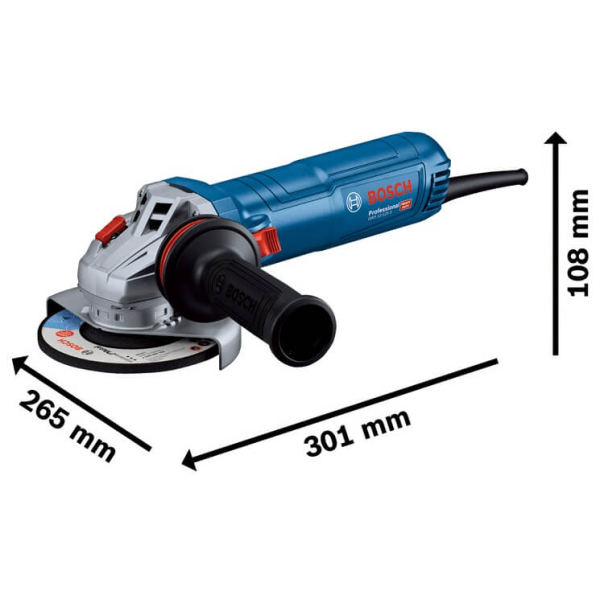 Кутова шліфмашина Bosch Professional GWS 12-125 S з регулюванням і антивібраційною рукояткою 06013A6020