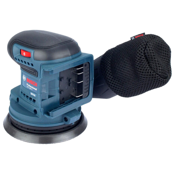 Ексцентрикова шліфмашина акумуляторна Bosch Professional GEX 185-LI в кейсі з акб GBA 18V 4.0Ah і з/п GAL 18V-40 06013A5021