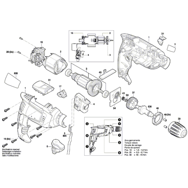 Дриль ударний Bosch UniversalImpact 800 в чемодані 0603131120