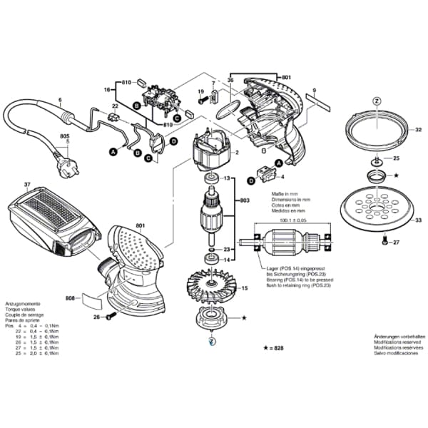 Ексцентрикова шліфмашина Bosch PEX 220 A, 1 шліфувальний аркуш Red Wood 0603378000