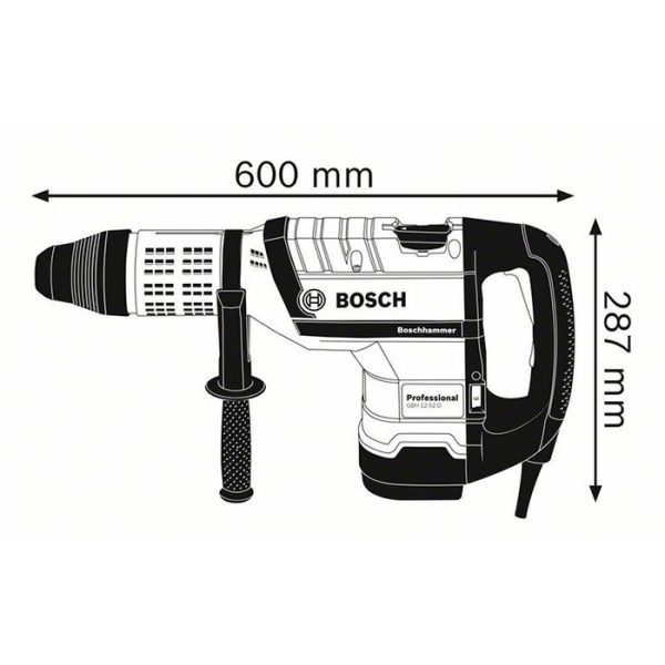 Перфоратор Bosch Professional GBH 12-52 D в чемодані 0611266100