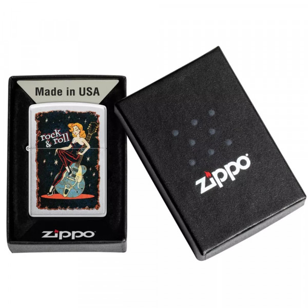 Запальничка бензинова ZIPPO Cool Chick Design, сатиновий хром (48930) Запальничка бензинова ZIPPO Cool Chick Design, сатиновий хром (48930)