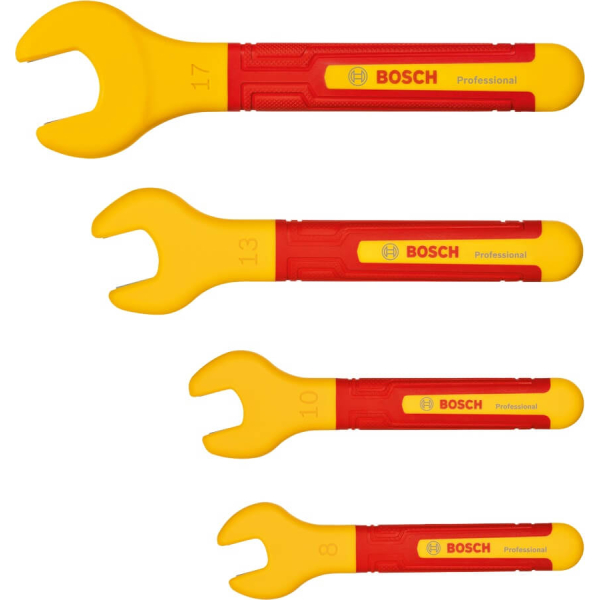 Набір ізольованих гайкових ключів Bosch Professional VDE в чохлі, 4 шт 1600A02NE8