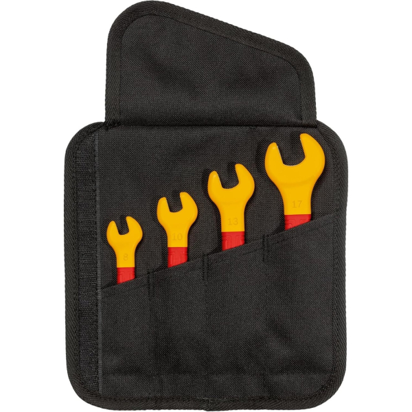 Набір ізольованих гайкових ключів Bosch Professional VDE в чохлі, 4 шт 1600A02NE8