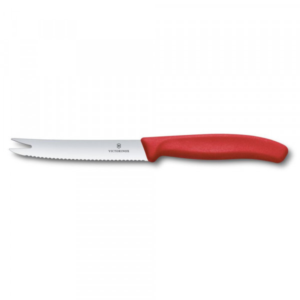 Ніж для сиру Victorinox Swiss Classic 11см хвил черв 6.7861.C1