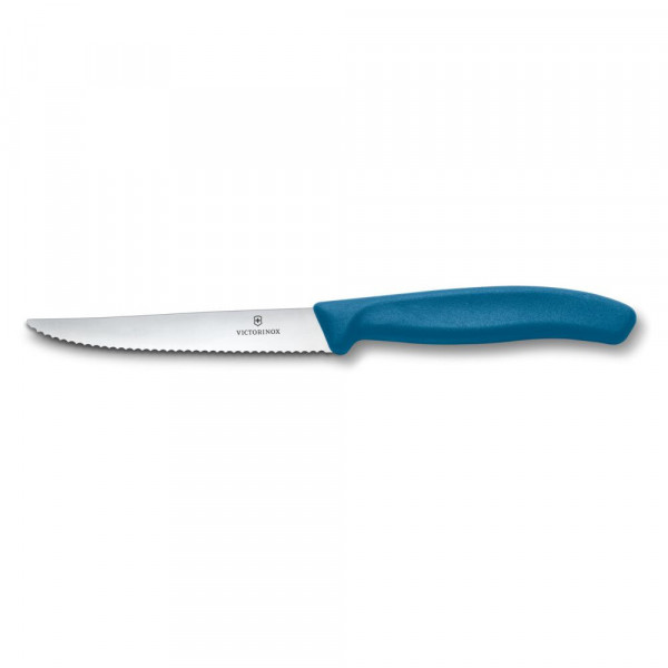 Ніж для стейка та піци Victorinox Swiss Classic 11см хвил син 6.7232.C1