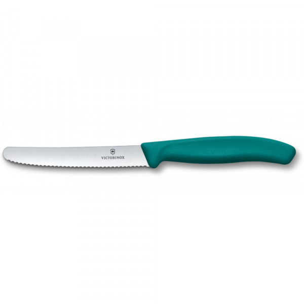 Ніж для томатів Victorinox Swiss Classic 11см хвил зел 6.7834.C1