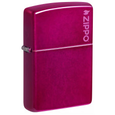 Запальничка бензинова Zippo Classic Candy Raspberry Zippo Logo глянцевий Малиновий (24003 ZL)