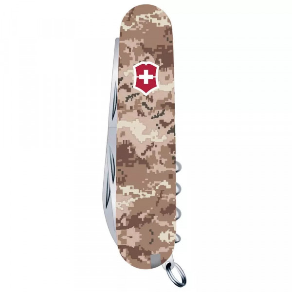 Багатофункціональний складаний ніж 91 мм Victorinox Huntsman Army 4 шари, 15 функцій Піксель пісочний з червоним лого (1.3713.7_W3945p) Багатофункціональний складаний ніж 91 мм Victorinox Huntsman Army 4 шари, 15 функцій Піксель пісочний з червоним лого (1.3713.7_W3945p)