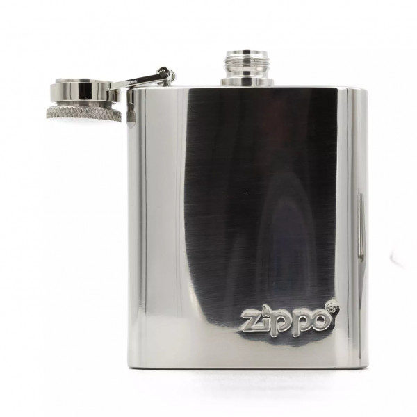 Подарунковий набір ZIPPO фляга 90 мл (3 OZ) Polished Chrome із запальничкою Chrome Brushed полірований хром Сріблястий (49358) Подарунковий набір ZIPPO фляга 90 мл (3 OZ) Polished Chrome із запальничкою Chrome Brushed полірований хром Сріблястий (49358)