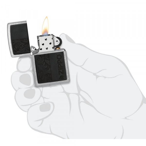 Запальничка Zippo (Зіппо) Black Leather 46919 Запальничка Zippo (Зіппо) Black Leather 46919