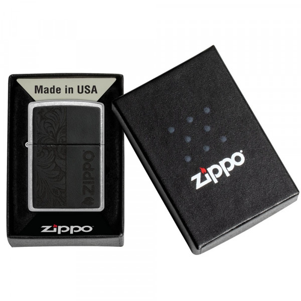 Запальничка Zippo (Зіппо) Black Leather 46919 Запальничка Zippo (Зіппо) Black Leather 46919
